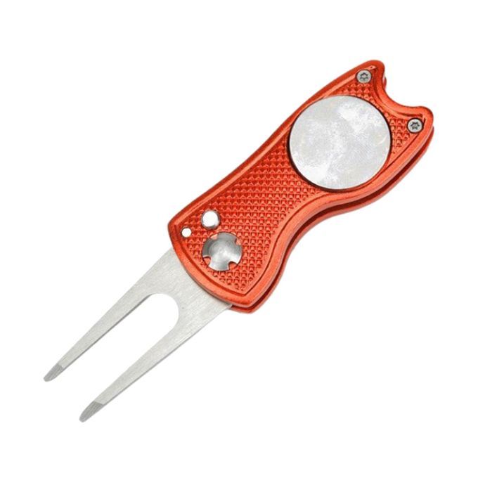 2pcs Foldable Golf Divot Tool Magnetic Ball Marker Pitchmark Golf