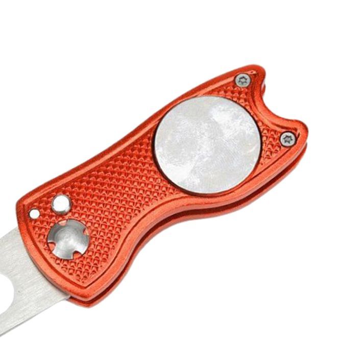 2pcs Foldable Golf Divot Tool Magnetic Ball Marker Pitchmark Golf