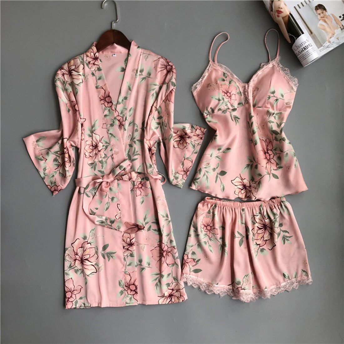 Women's Pajamas 3pc Pijama Women Pajamas Set