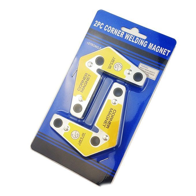 2PCS Neodymium Magnetic Clamp Corner Angle Welding Magnet Holder Fixator Yellow