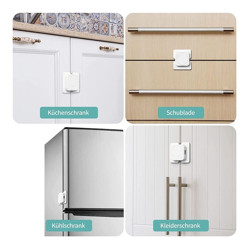 AT14 Child Lock For Cabinet And Drawers, 8 Pieces,Cabinet Lock,Baby For Gluing, Drawer Lock, Cabinet Lock,Child Lock, Drawers