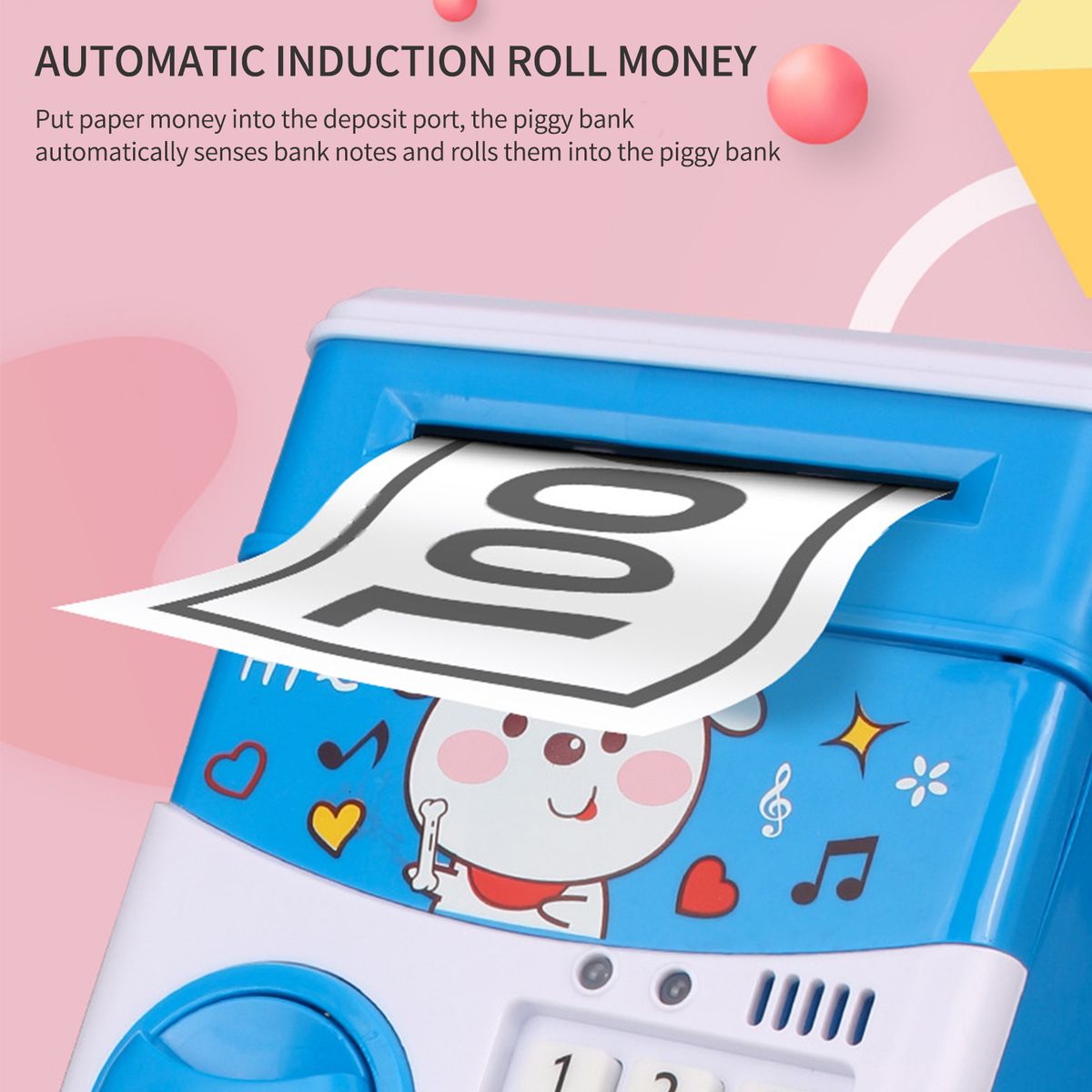Electronic Piggy Bank Mini ATM Password Money Bank Cash