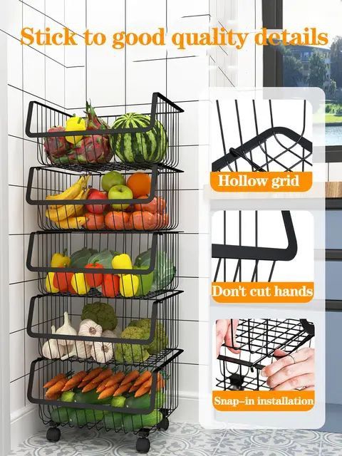Multipurpose Utility Storage Rack Trolley