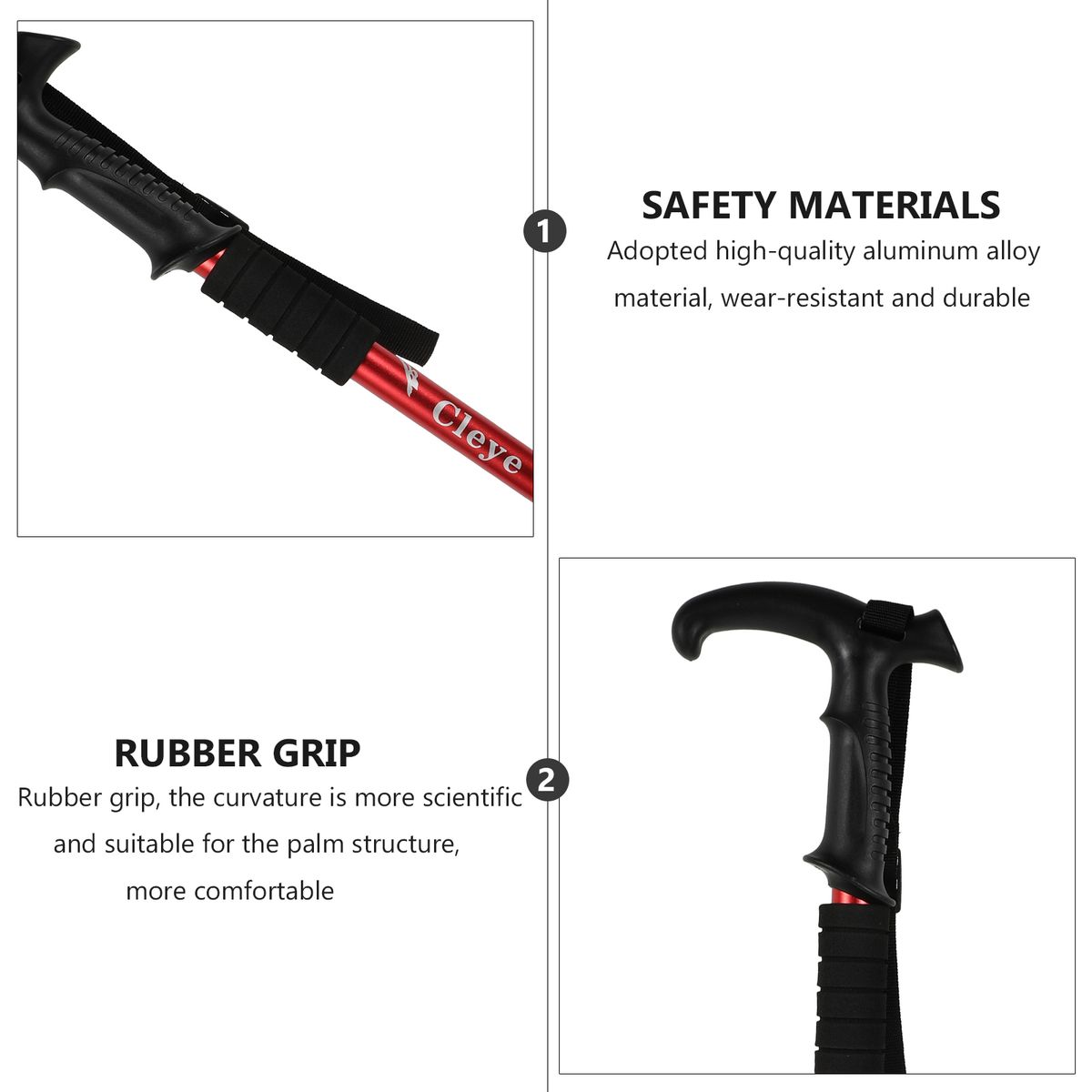1pc Outdoor Walking Stick Self-Defense Stick For Camping