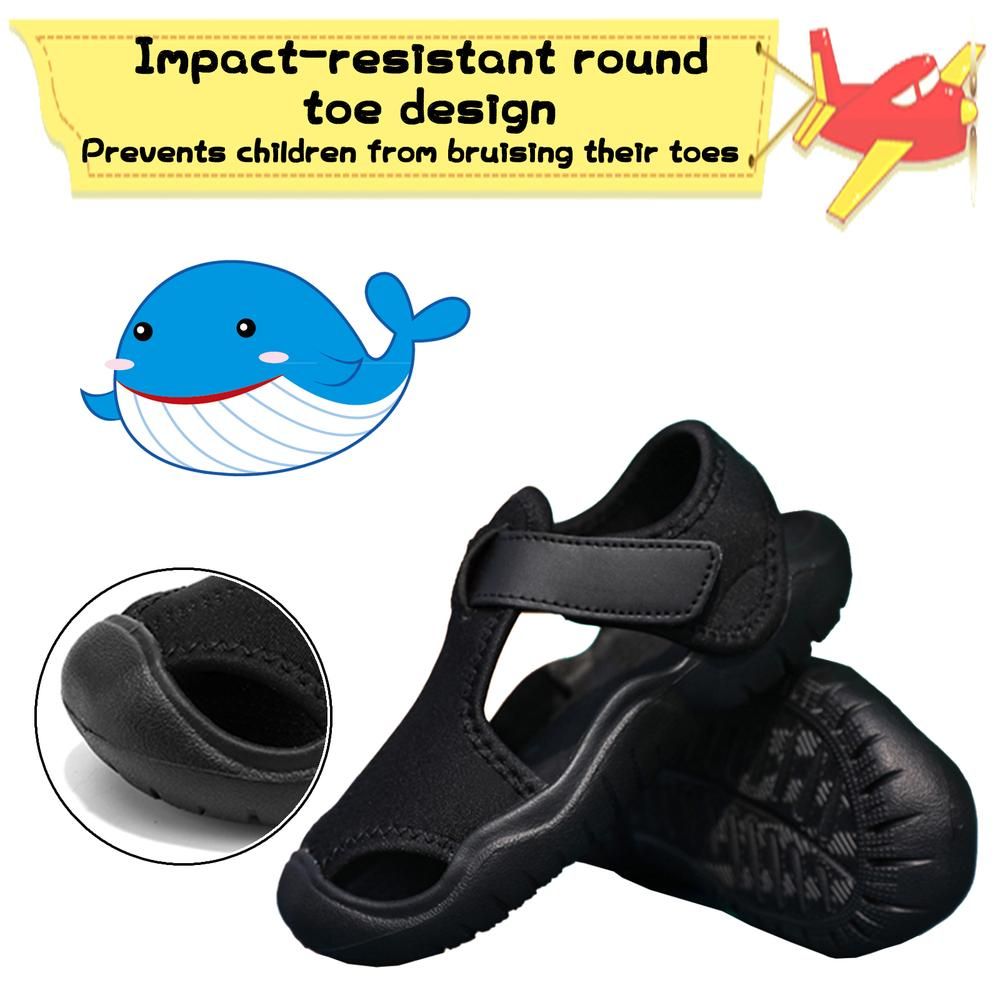Toddler Sandals Summer Closed-Toe Lightweight Beach Sandals For Boys Girls Kids