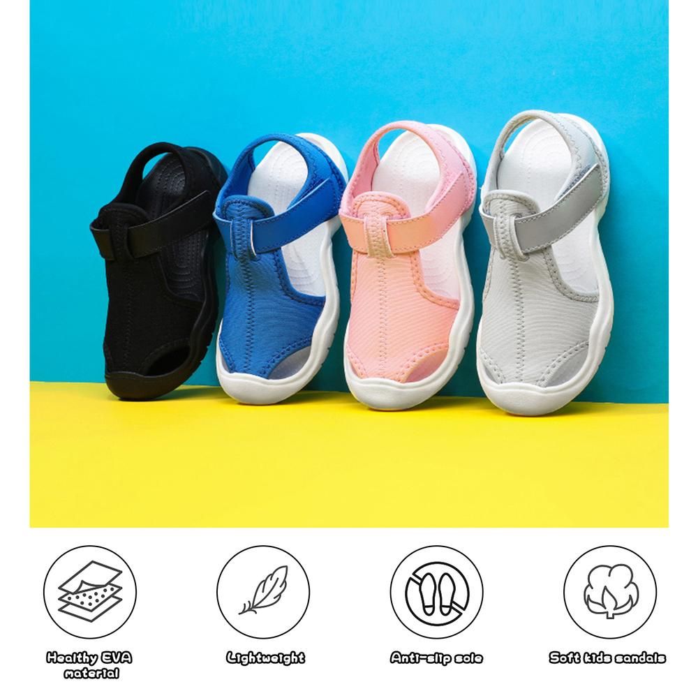 Toddler Sandals Summer Closed-Toe Lightweight Beach Sandals For Boys Girls Kids
