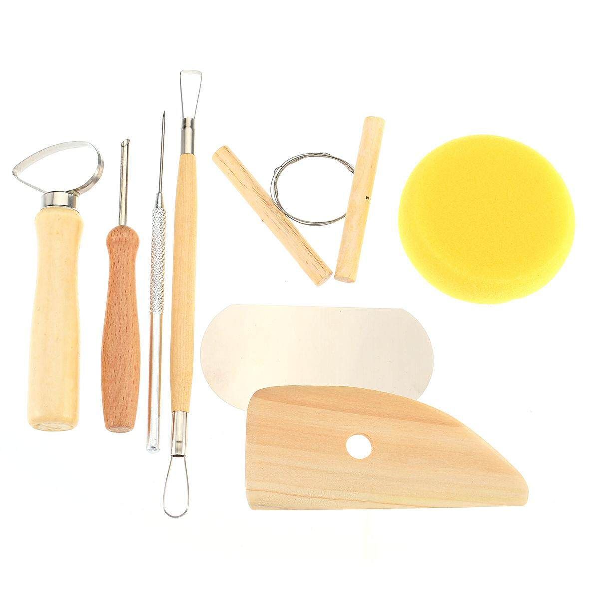 42Pcs Wooden Clay Sculpting Tools Pottery Carving Tool Set Modeling Craft Hobby