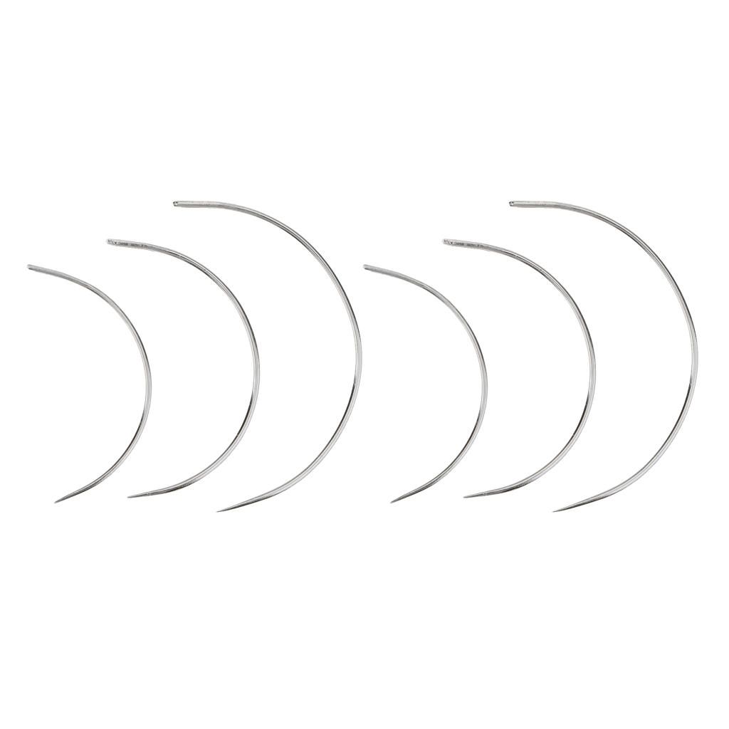 Leather Sewing Tool, 6 Pieces Curved Neddle Stitch