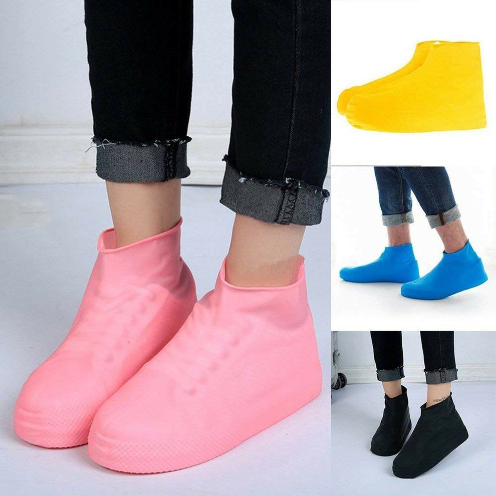 Boots Waterproof Shoe  Over Sili One Material Uni  Shoes Prote Tors Rain Boots For Indoor Outdoor Rainy Days Neutral / Summer-yellow-L