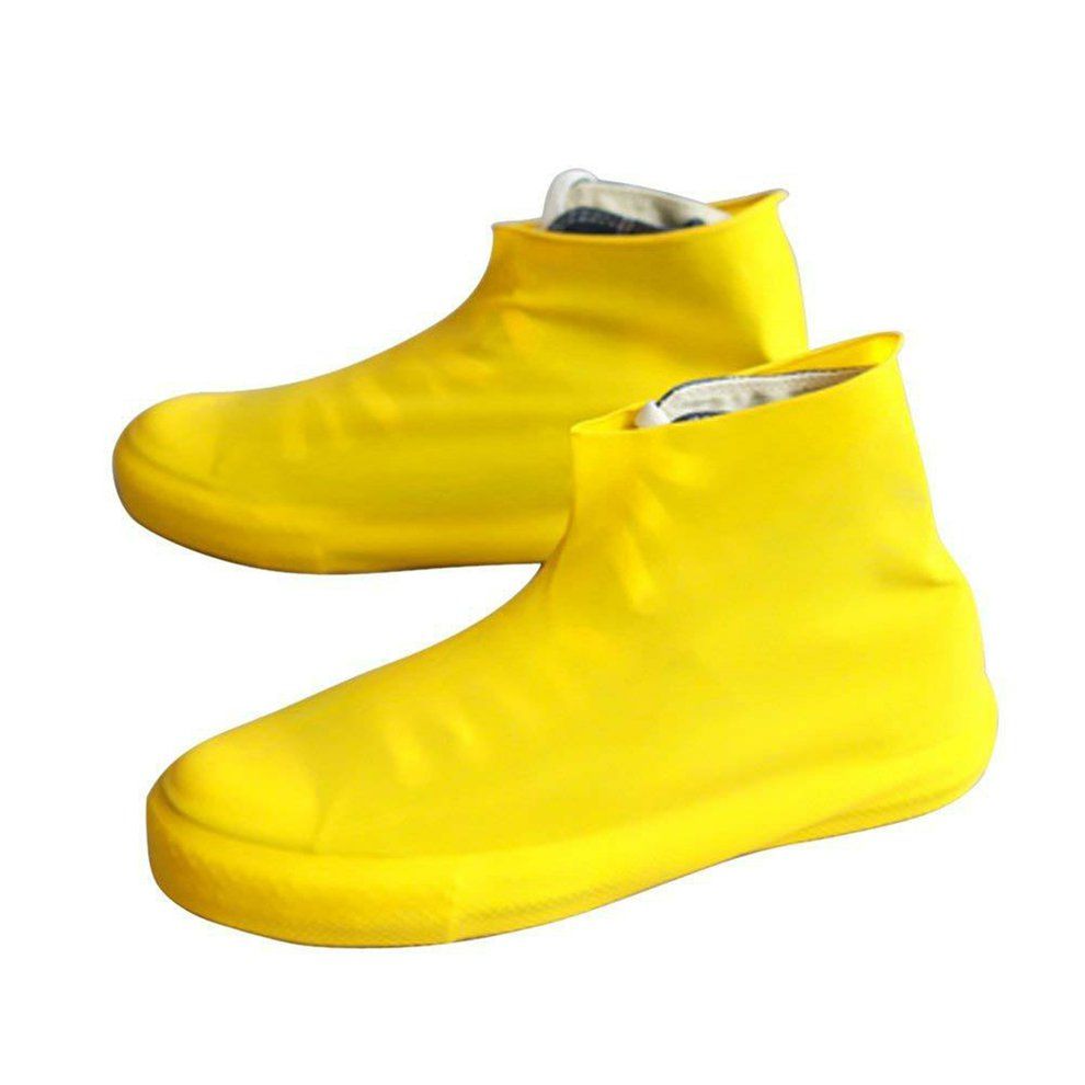 Boots Waterproof Shoe  Over Sili One Material Uni  Shoes Prote Tors Rain Boots For Indoor Outdoor Rainy Days Neutral / Summer-yellow-L
