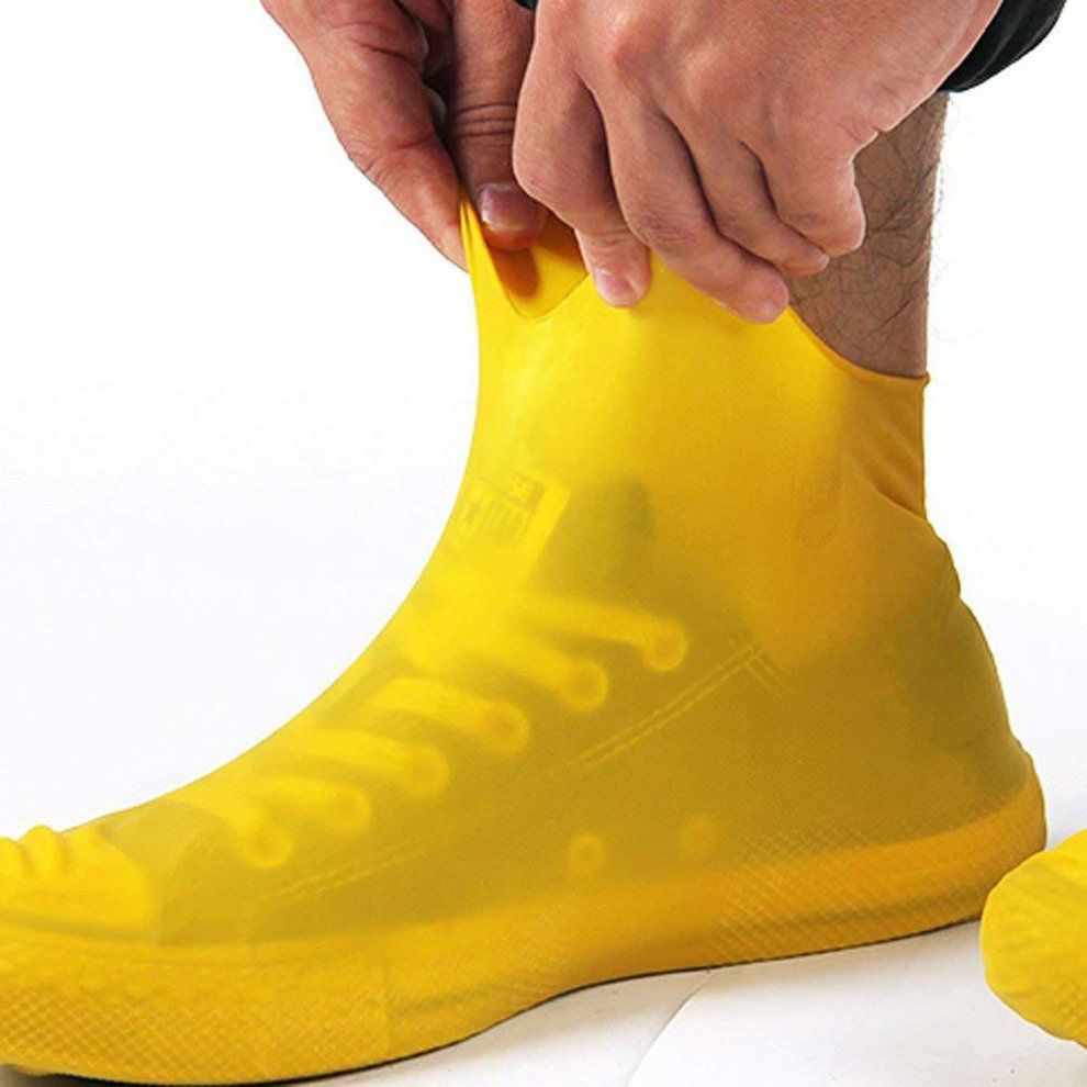Boots Waterproof Shoe  Over Sili One Material Uni  Shoes Prote Tors Rain Boots For Indoor Outdoor Rainy Days Neutral / Summer-yellow-L