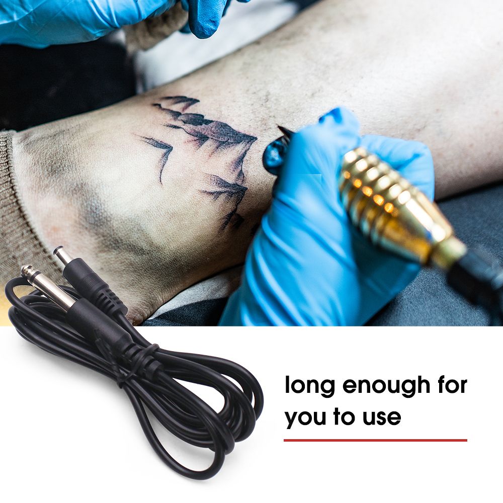Silicone Soft Tattoo RCA Connector Cords Cable For Rotary