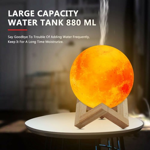 3d Night Lunar Moon Lamp With Usb Cable 5 Different Changing Colours