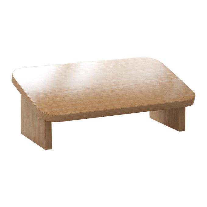 Wooden Foot Rest Foot Nursing Stool Foot Stool Dark Brown Inclined