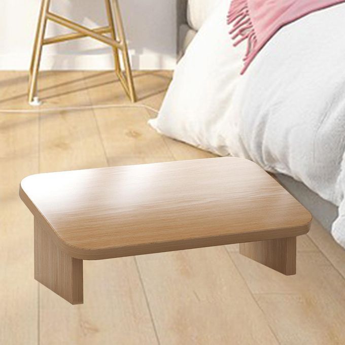 Wooden Foot Rest Foot Nursing Stool Foot Stool Dark Brown Inclined