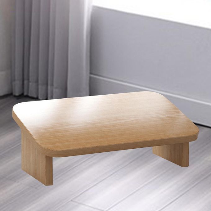 Wooden Foot Rest Foot Nursing Stool Foot Stool Dark Brown Inclined