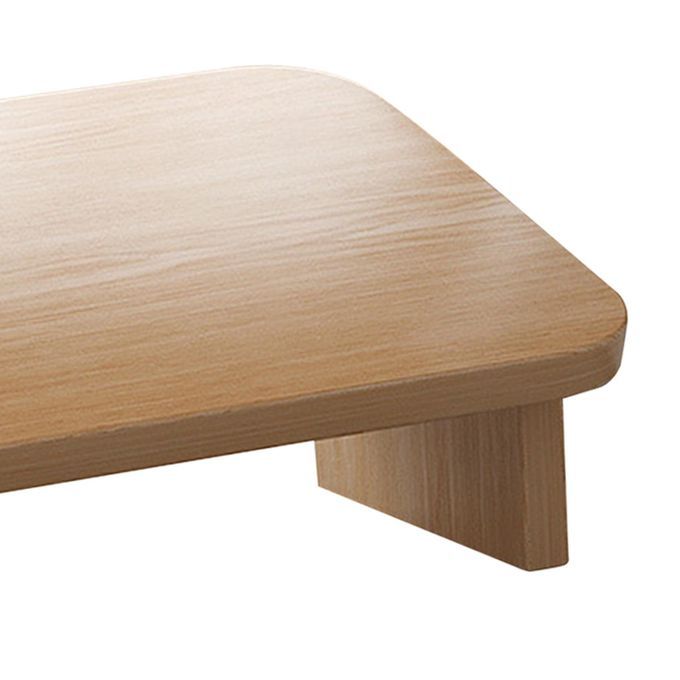 Wooden Foot Rest Foot Nursing Stool Foot Stool Dark Brown Inclined