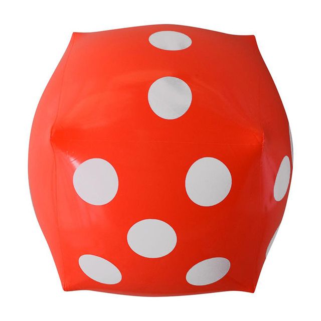 35cm Inflatable Multi Color Blow-Up Cube Big Dice Toy Large