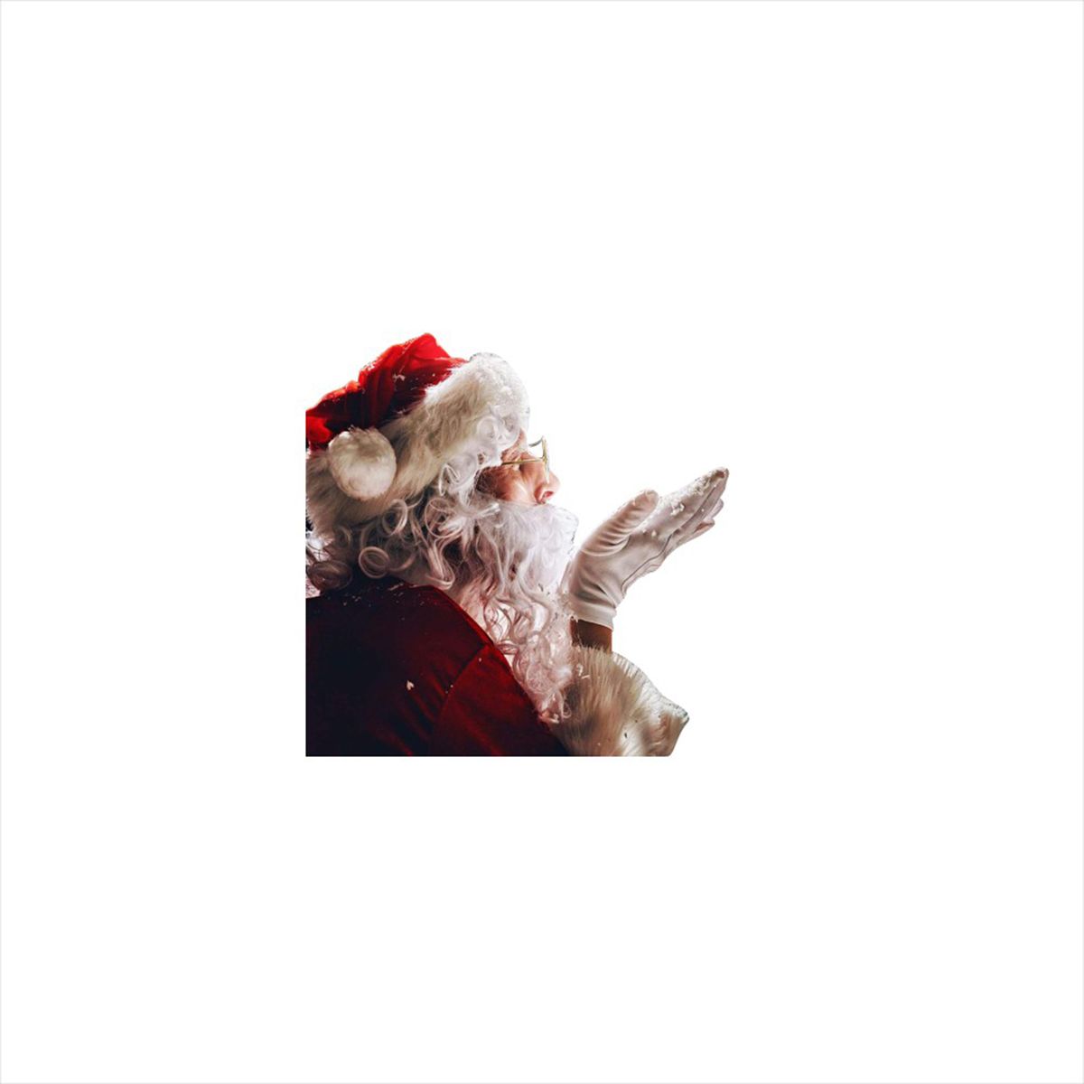 Car Window Stickers 2PCS 40*40cm 3D Cartoon Santa Car Window