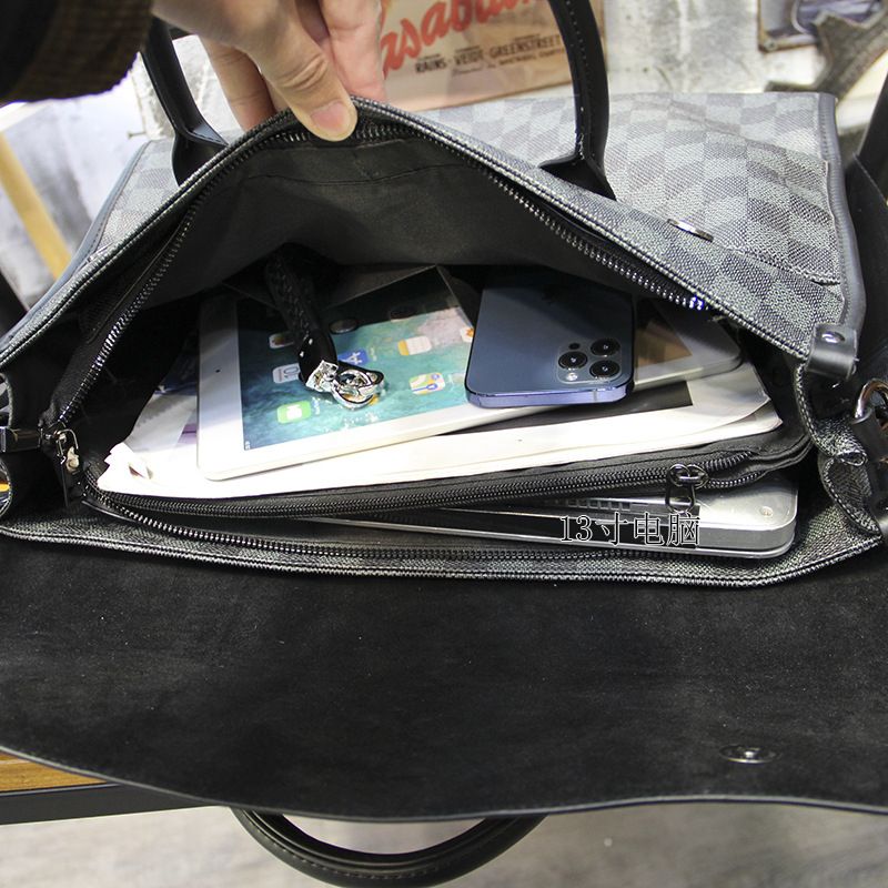 Senior Business Briefcase Laptops Case Handheld Crossbody Male