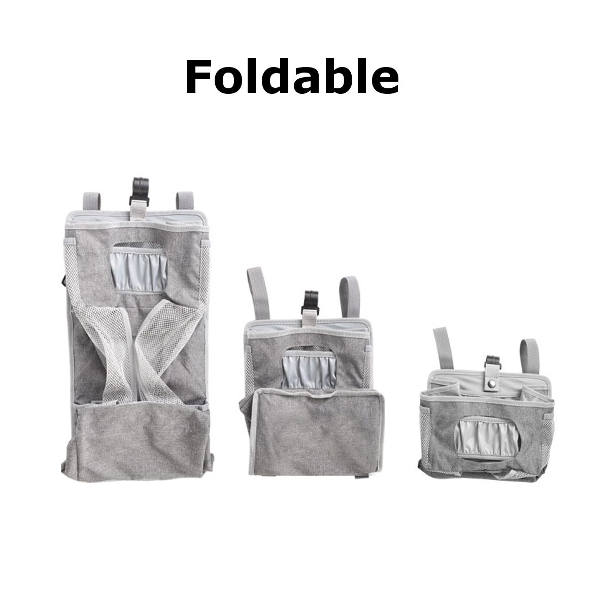 Baby Crib Cot K Bed Storage Bag Hanging Pocket Diaper Nappy