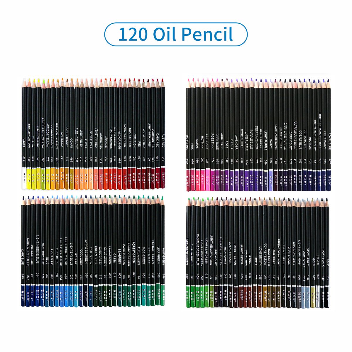 Colors Pencils Set 182PCS Professional Art Supplies 120