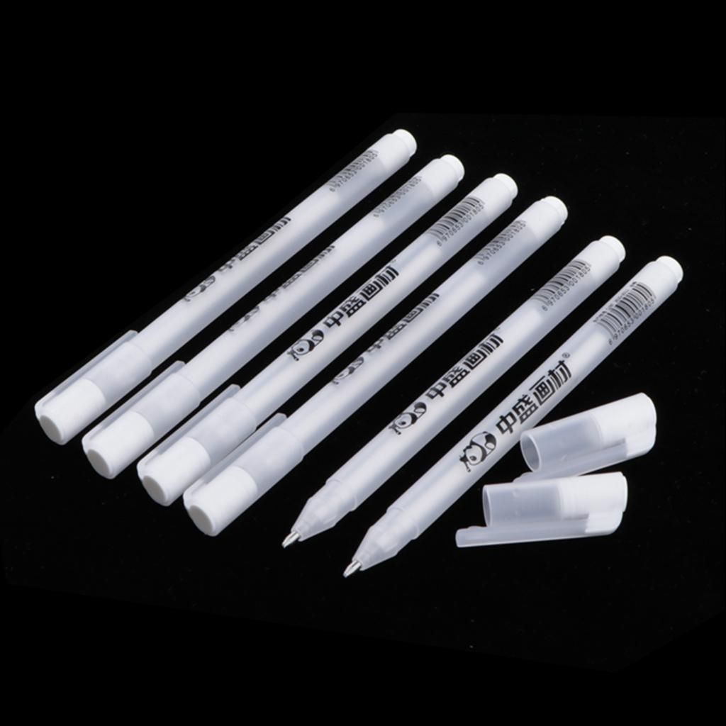 Fine Tip Artist White  Pens With Permanent And Long Lasting Ink