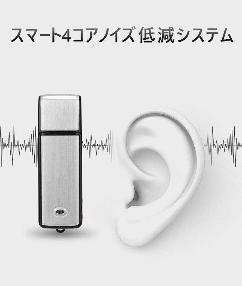 USB Audio Recorder - 8G Voice Activated Stereo Recorder (Sil