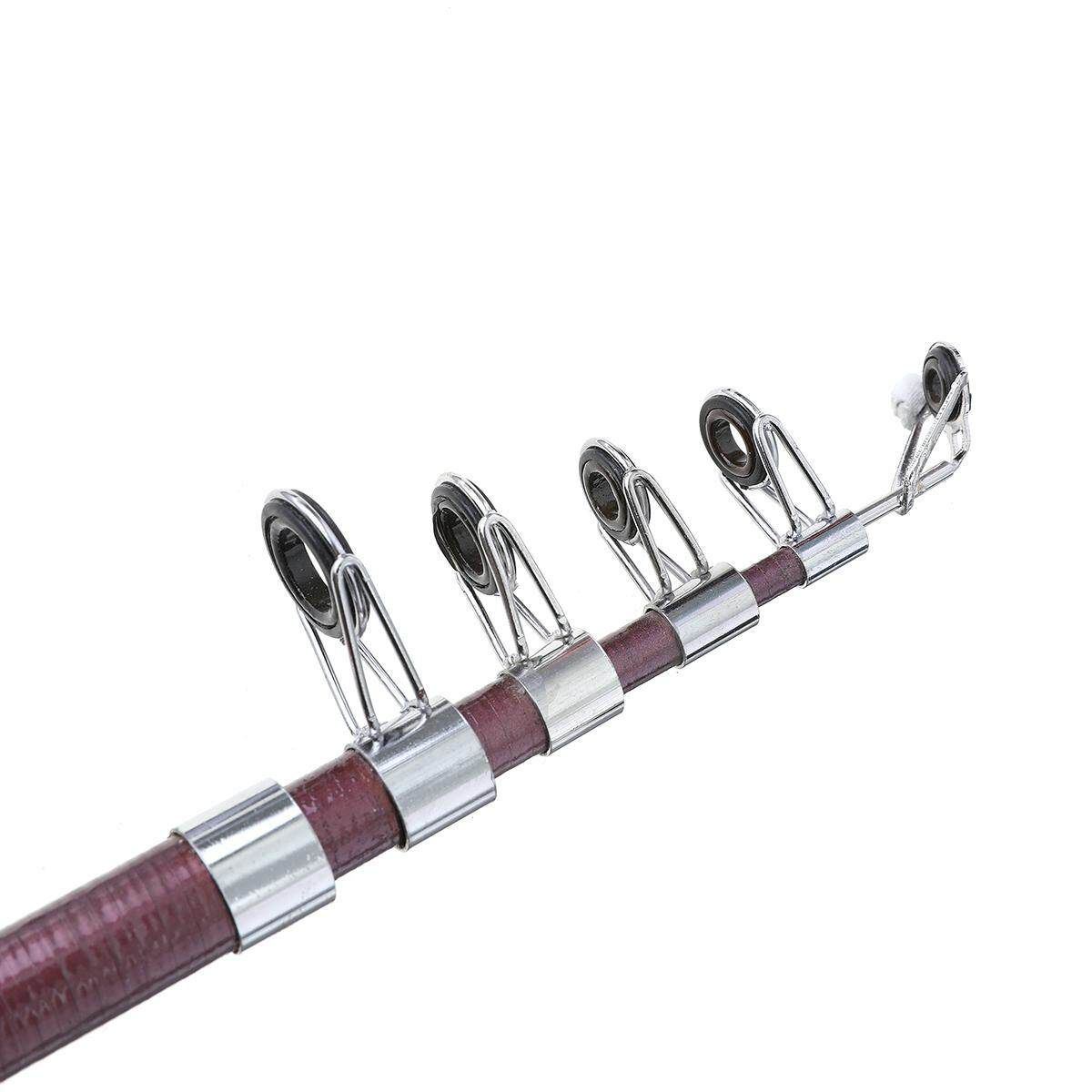 [ Reel+ Rod+ Line+ ] 4pcs Spinning Reel Rod Gear Pole Set Kit 100M Line Hook Jig Head