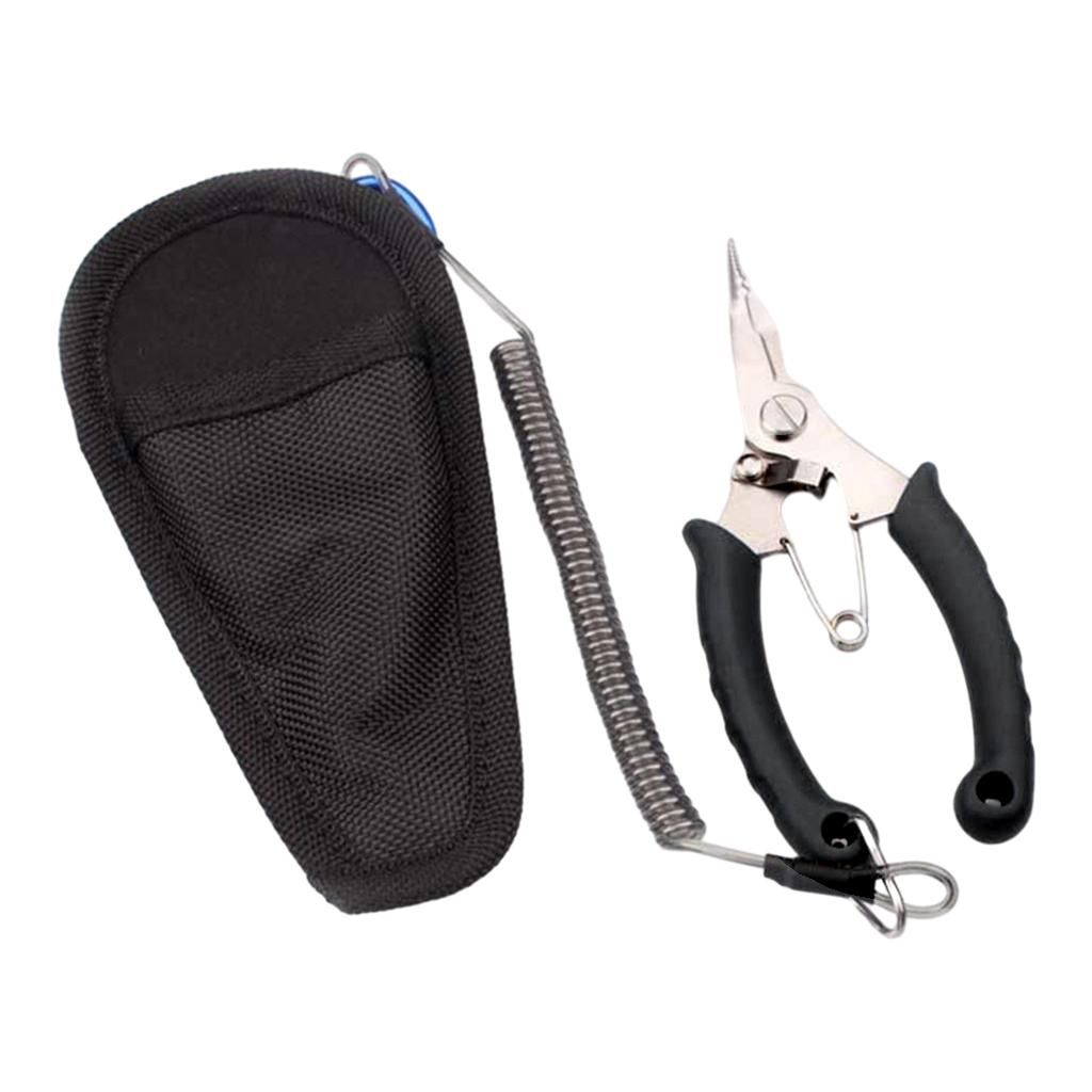 Pliers Saltwater Freshwater Fish Lip Hook Remover Black Elbow
