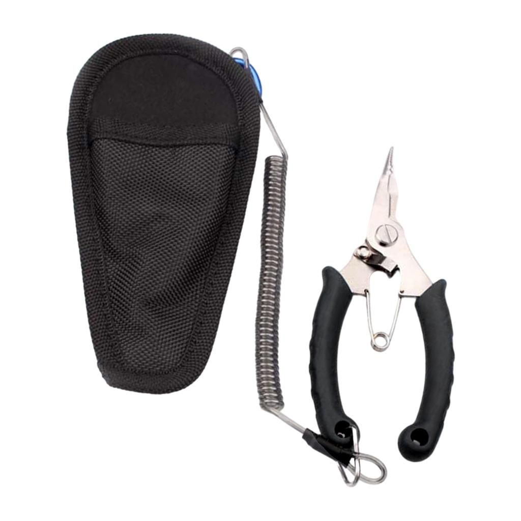 Pliers Saltwater Freshwater Fish Lip Hook Remover Black Elbow