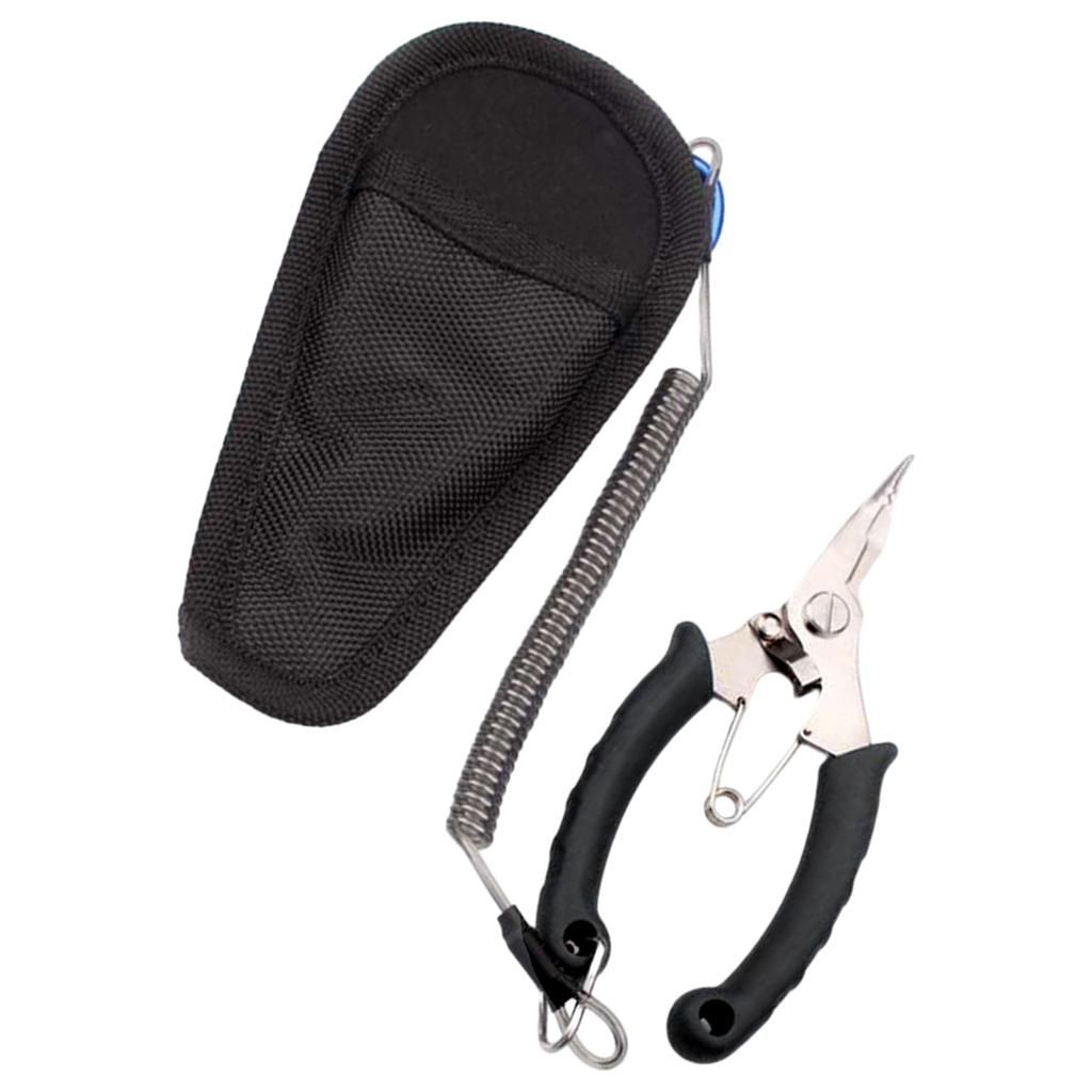 Pliers Saltwater Freshwater Fish Lip Hook Remover Black Elbow