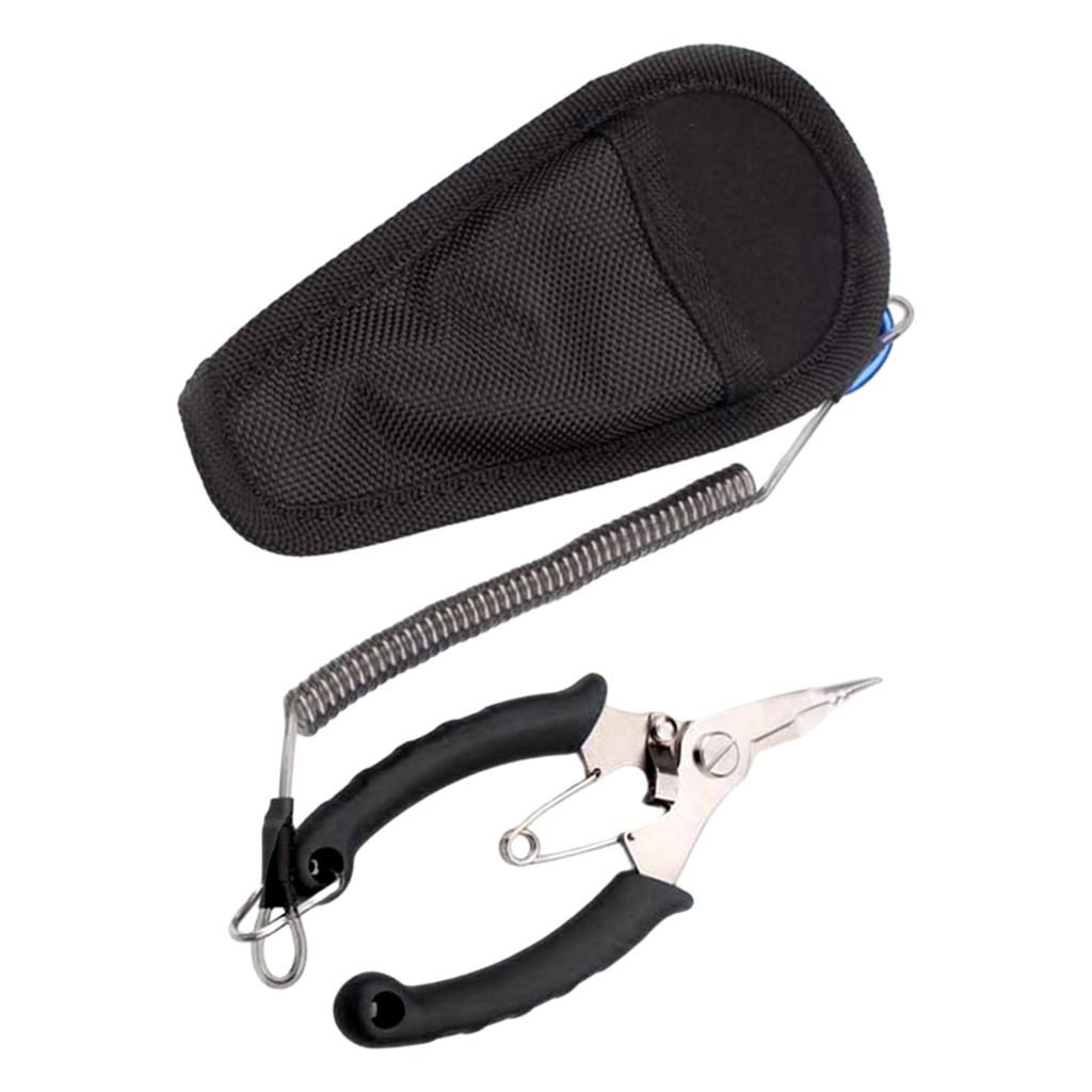 Pliers Saltwater Freshwater Fish Lip Hook Remover Black Elbow