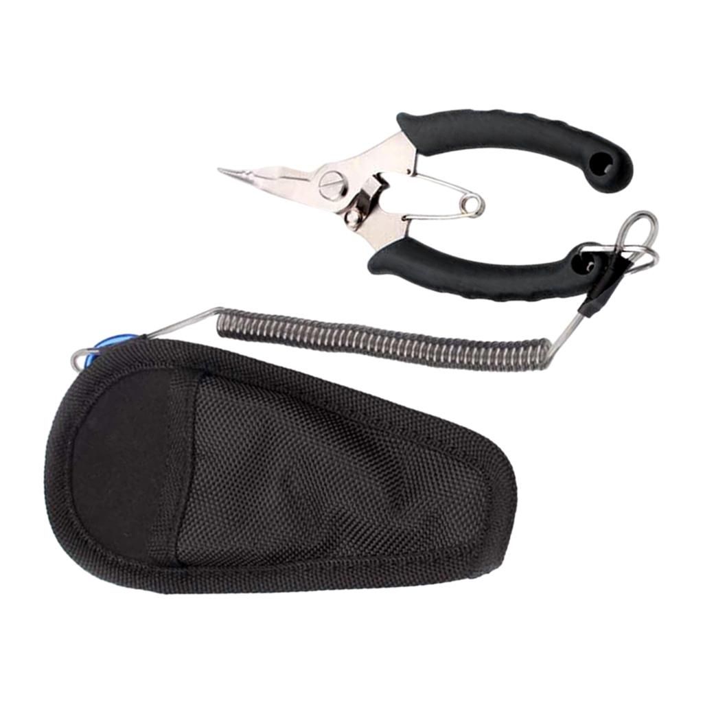 Pliers Saltwater Freshwater Fish Lip Hook Remover Black Elbow