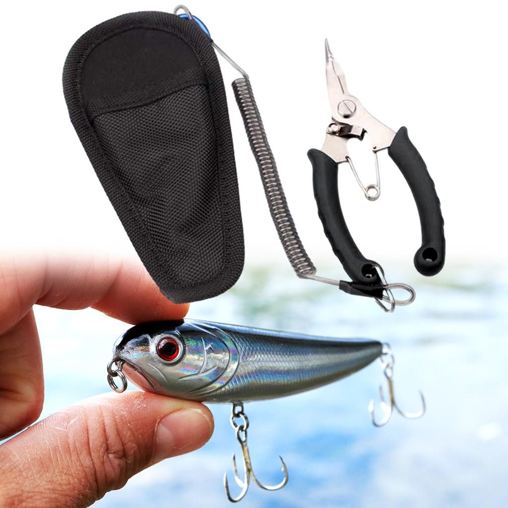 Pliers Saltwater Freshwater Fish Lip Hook Remover Black Elbow