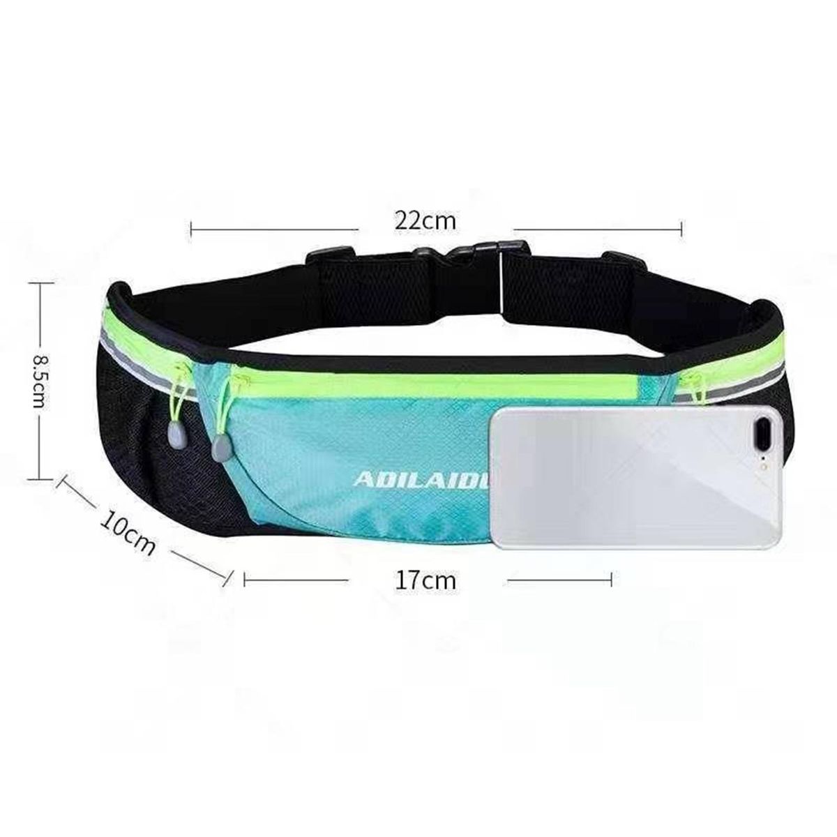 ADILAIDUN Sports Waist Bag Outdoor Phone Waist Bag Travel