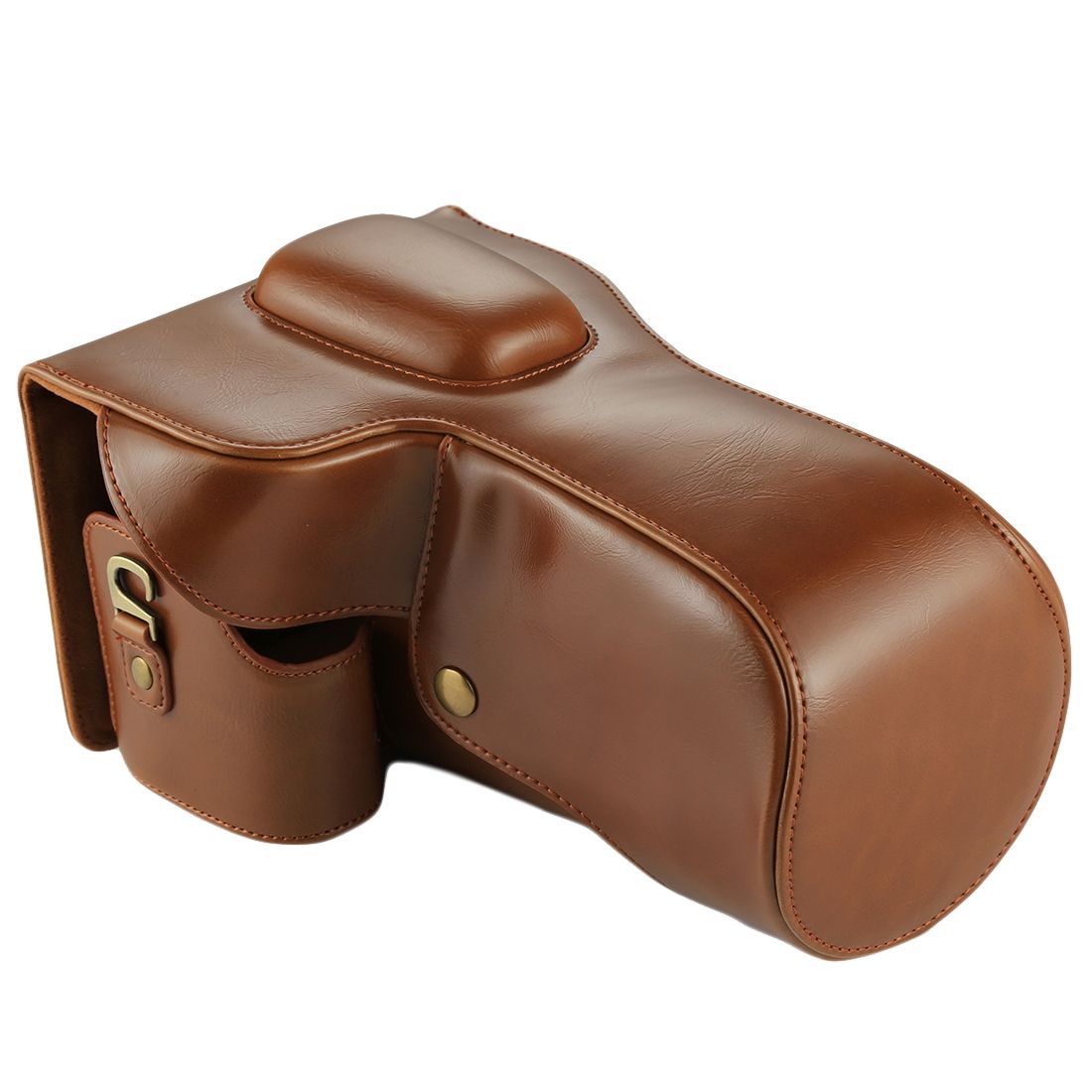 Full Body Camera PU Leather Case Bag For Nikon D7200 / D7100 / D7000 (18-200 / 18-140mm Lens) (Brown)