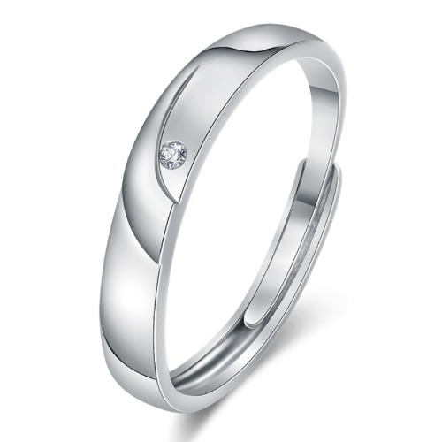 Adjustable Couple Wedding Rings Set -  3 Pieces - With Gift Box