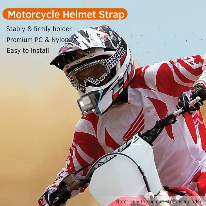 Full Face Chin Mount Jaw Holder Motorcycle Strap For