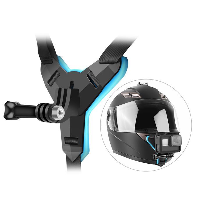 Full Face Chin Mount Jaw Holder Motorcycle Strap For