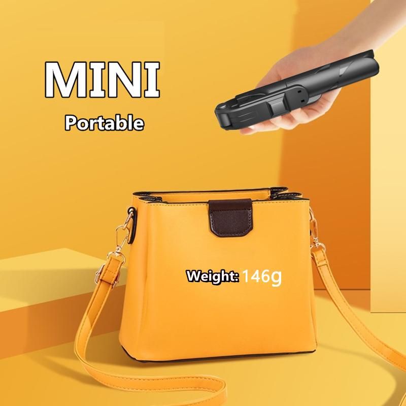 Bluetooth Selfie Stick Tripod + Fill Light + Bluetooth Remote Control