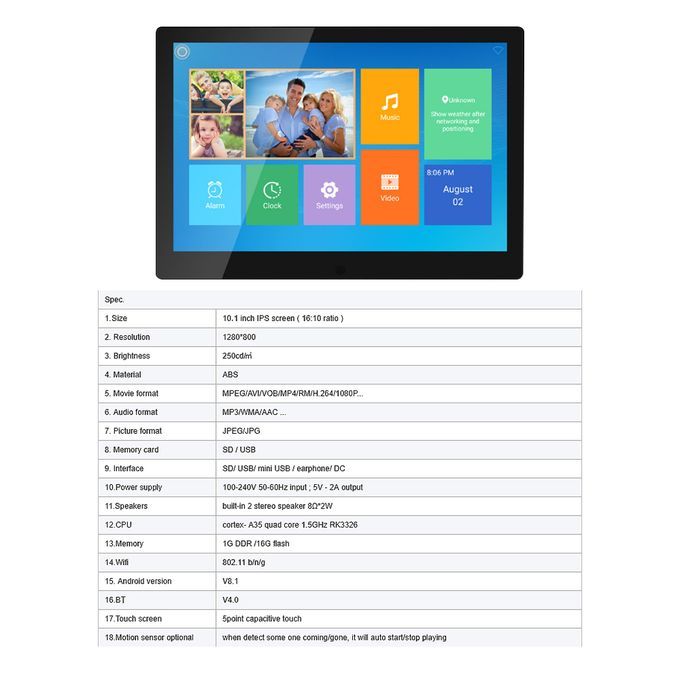 10.1 Inch Digital Photo Frame Cloud Electronic Photo Album