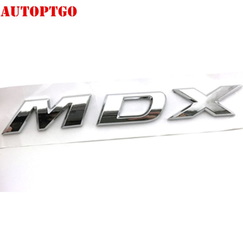 Silver Car Rear Trunk 3d Letter Mdx Tsx Sh-Awd Emblem Badge