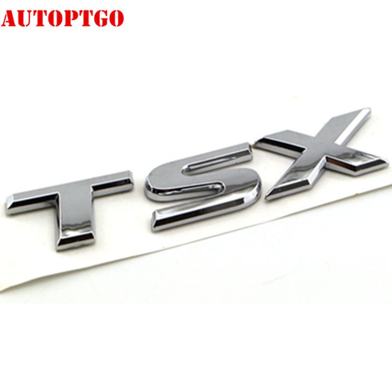 Silver Car Rear Trunk 3d Letter Mdx Tsx Sh-Awd Emblem Badge