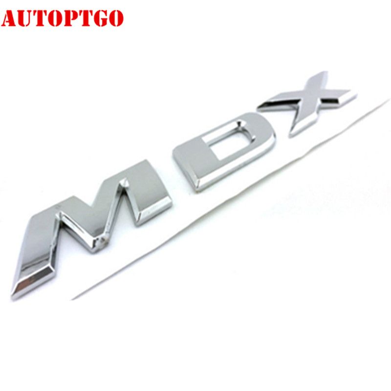 Silver Car Rear Trunk 3d Letter Mdx Tsx Sh-Awd Emblem Badge