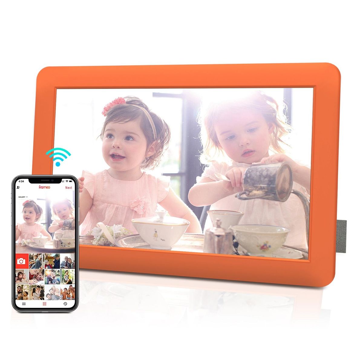 Photo Digital Frame Smart Electronics Photo Digital Frame Orange