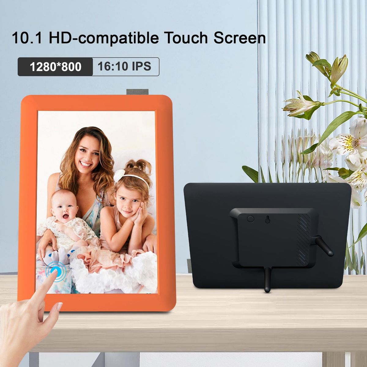 Photo Digital Frame Smart Electronics Photo Digital Frame Orange