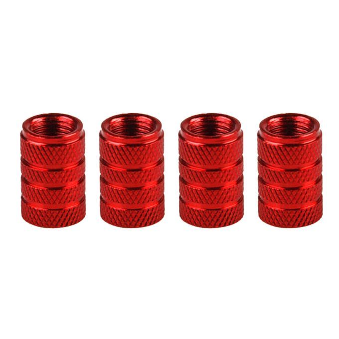 4Pcs Aluminum Alloy Car Wheel Tyre Tire Air Pressure-Blue