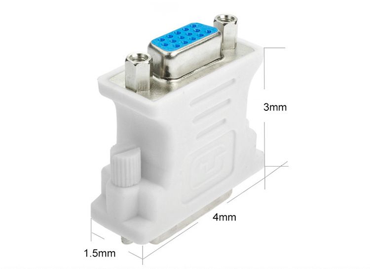 Video Adapter DVI Male To VGA Female Adapter Computer To Monitor DVI Male (24+5) To VGA Female