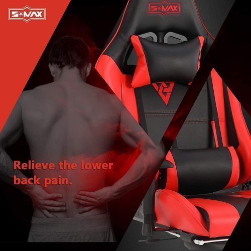 AutoFull Gaming Chair With Ergonomic Lumbar Support